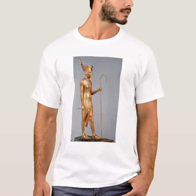 T-shirt Statuette de roi utilisant la couronne rouge de (Devant)