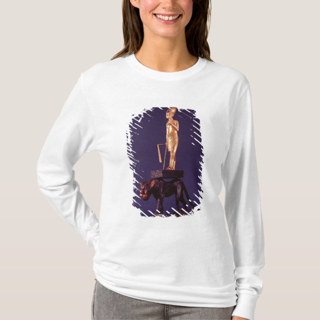 T-shirt Statuette du roi sur un léopard (Devant)