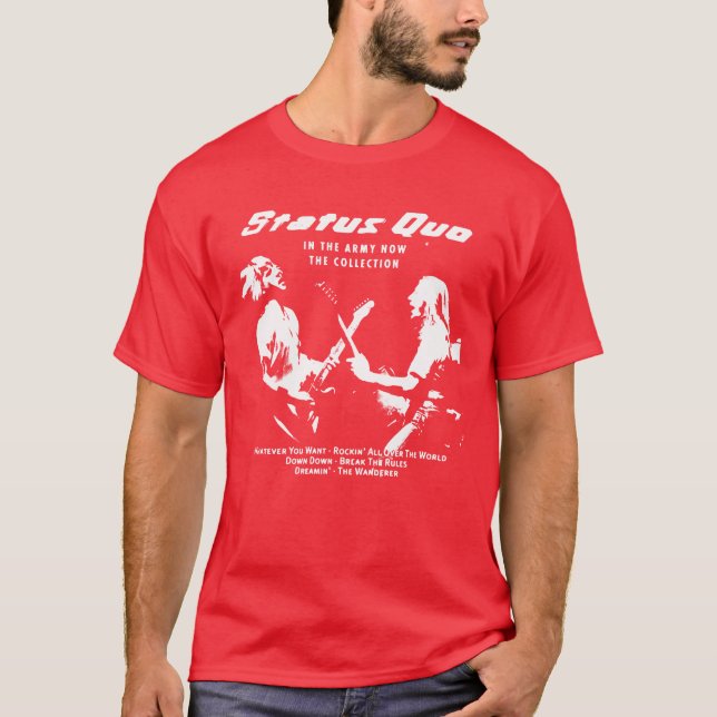 T-shirt status quo rock band family (Devant)