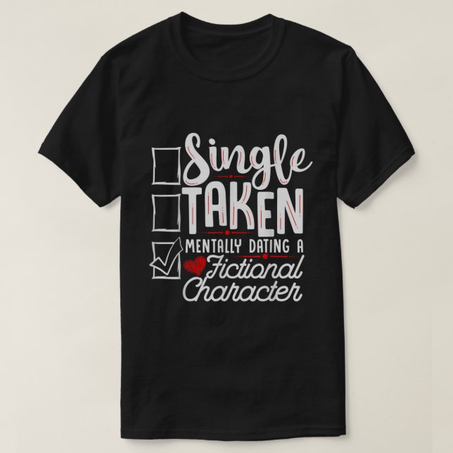 T-shirt Statut De Relation Rendez-Vous Mentalement Avec Un (Design devant)