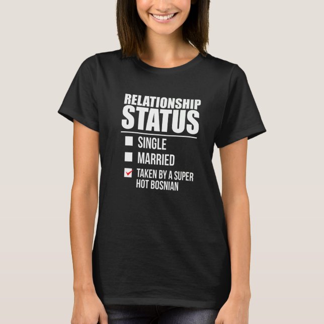 T-shirt Statut Relatif Pris Par Hot Bosnian Pride Bos (Devant)