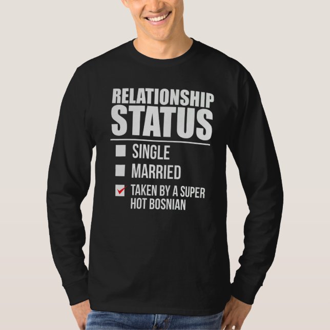 T-shirt Statut Relatif Pris Par Hot Bosnian Pride Bos (Devant)