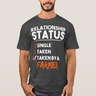 T-shirt Statut Relatif Pris Par Un Agriculteur Funny Sarca