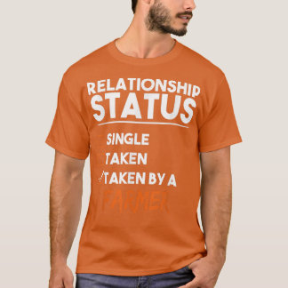 T-shirt Statut Relatif Pris Par Un Agriculteur Funny Sarca