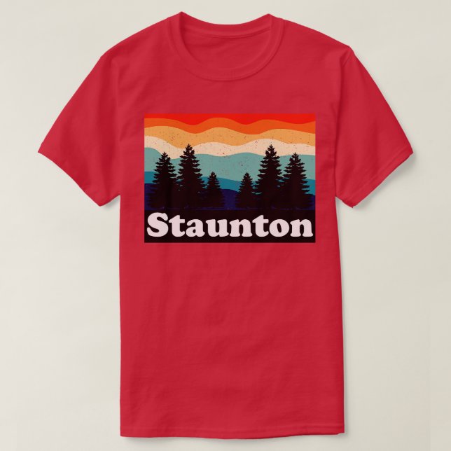 T-shirt Staunton Colorado Retro (Design devant)