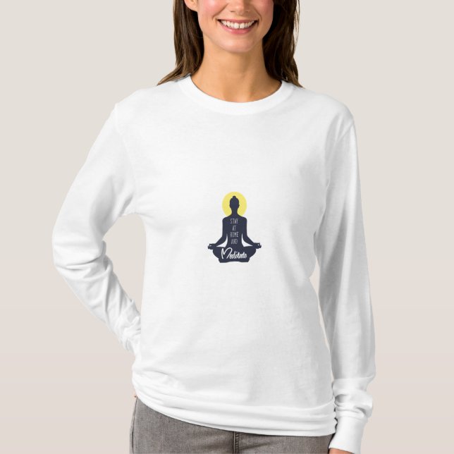 T-shirt stay at home and mediates (Devant)