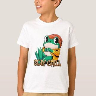 T-shirt Stay Chill Frog – Cool Vibes Graphic Tee