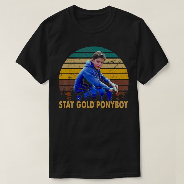 T-shirt Stay Design Arts Gold Ponyboy Classic Outsiders Es (Design devant)