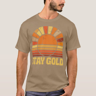 T-shirt Stay Gold - Outsiders Classic 1980 Retro