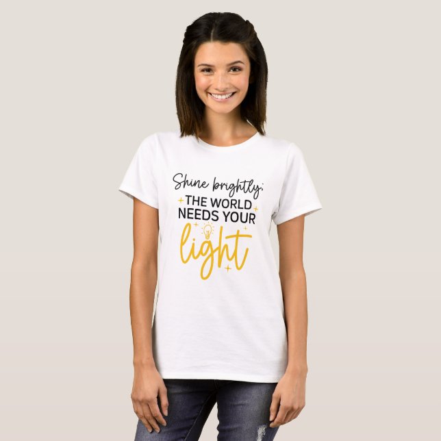 T-shirt Stay Inspired! Motivation Quote Shirt 100% Cotton (Devant entier)