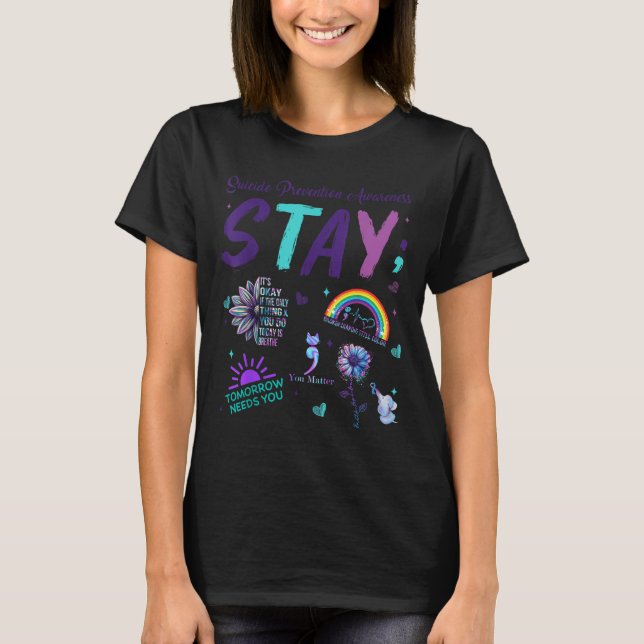 T-shirt Stay It's Okay If The Only Thing You Do Today Is B (Devant)