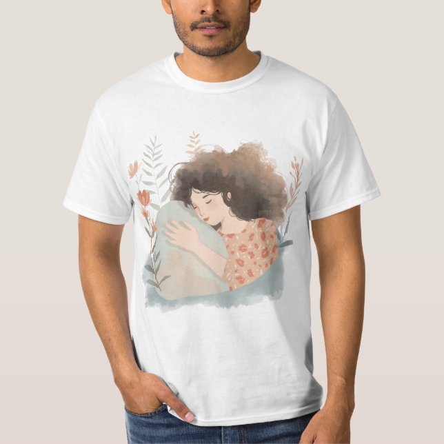 T-shirt Stay Soft – Gentle Strength Aesthetic Art (Devant)
