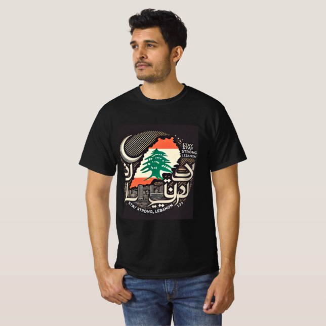T-SHIRT STAY STRONG LEBANON (Devant entier)