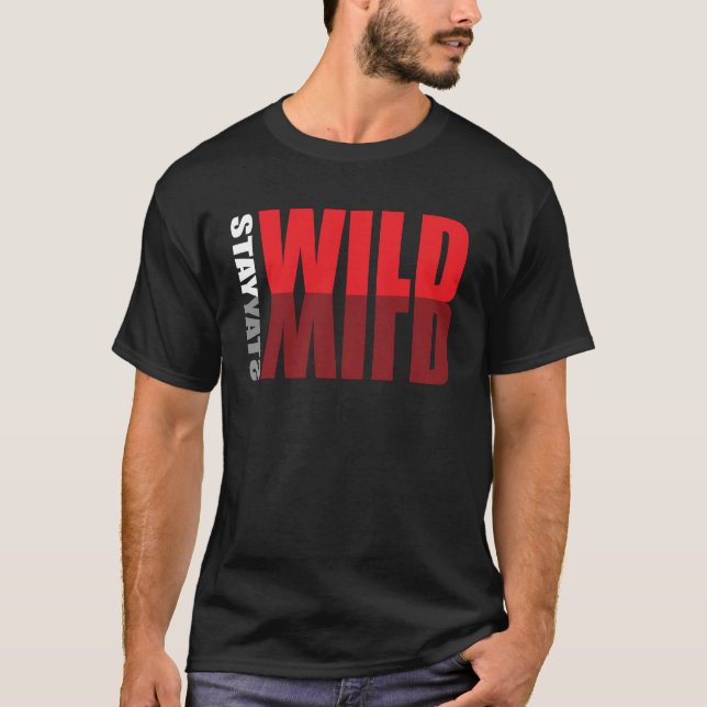 T-shirt Stay Wild Adventure Nature (Devant)