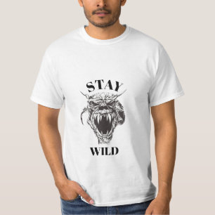 T-Shirt Stay Wild Crâne de Démon