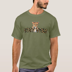 T-shirt Stay Wild Poster de animal Design avec des vibes d