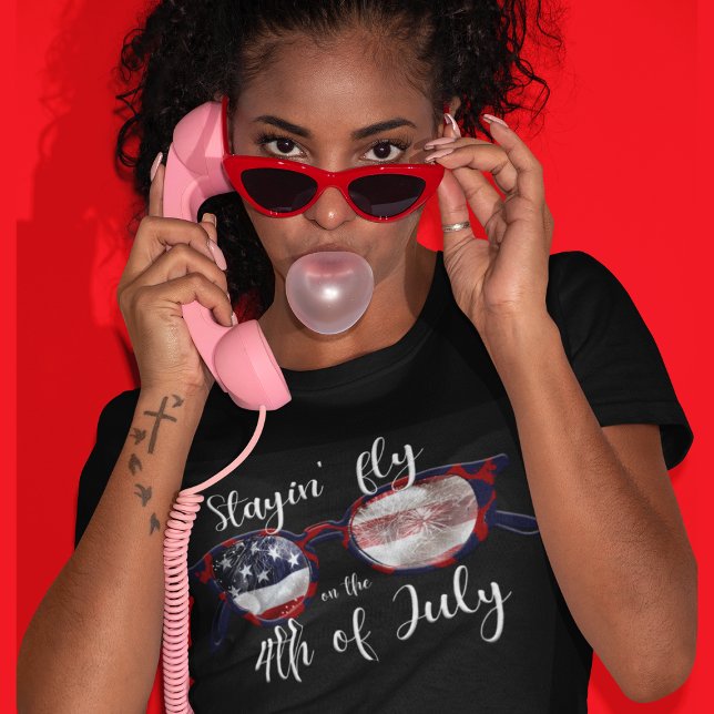 T-shirt Stayin Fly sur le 4 juillet (Créateur téléchargé)