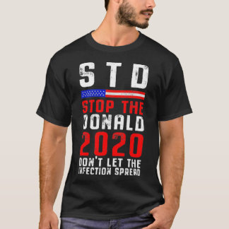 T-shirt STD Stop the Donald Funny Anti Trump 86 45 2020 Pu