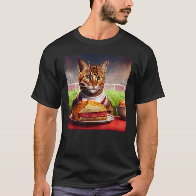 T-shirt Steak de foot de chat (Devant)
