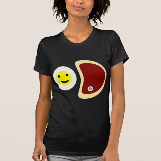 T-shirt Steak et oeufs (Devant)