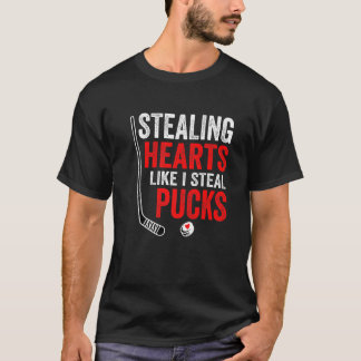T-shirt Stealing Heart Like I Steal Pucks Valentines Day H