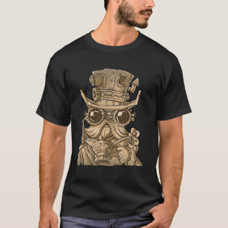 T-shirt Steam Punk Mad Scientifique Temps Voyageur Air Pir