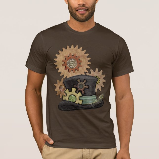 T-shirt Steam Sass Steampunk Médias mixtes (Devant)