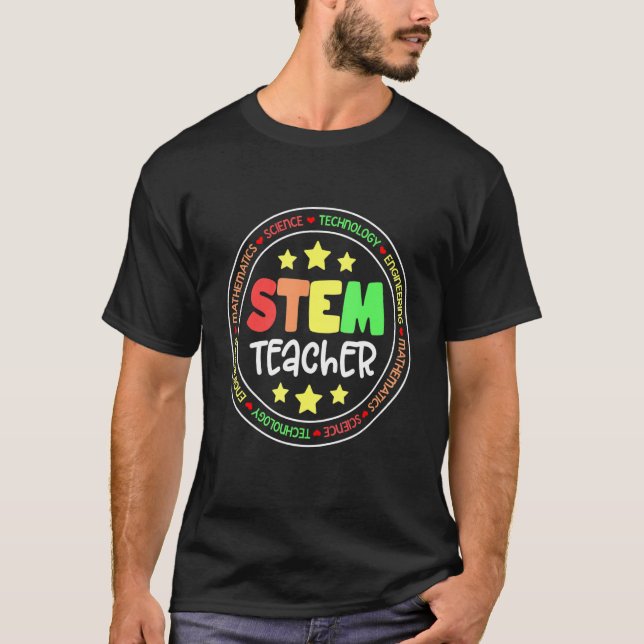 T-shirt STEAM Teacher Back to School STEM special Apprecia (Devant)