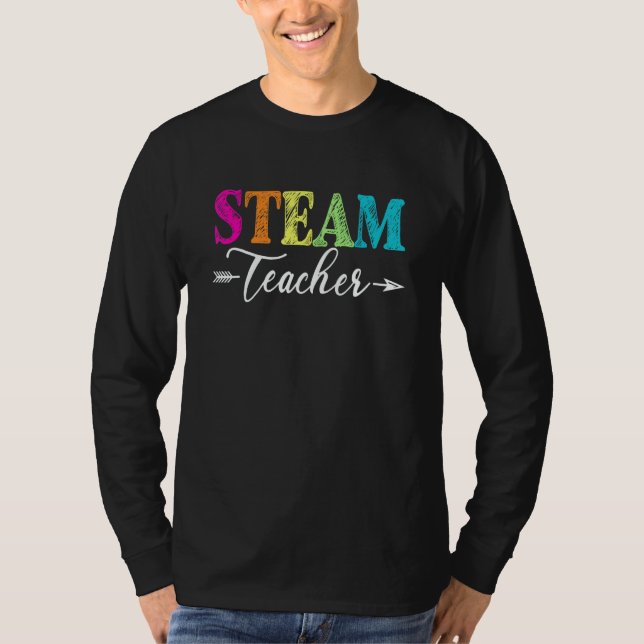 T-shirt Steam Teacher Hello Back To School Stem Special (Devant)