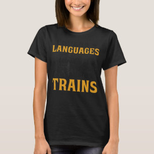 T-shirt Steam Train Driver Trainspotting Locomotive Vintag