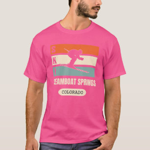 T-shirt Steamboat Springs Colorado Graphisme Vintage Pour