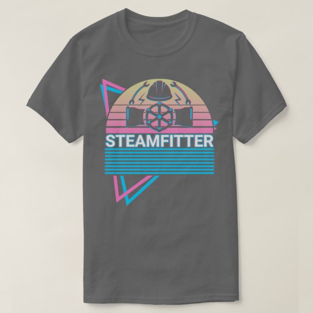 T-shirt Steamfitter Fitter Rétro (Design devant)