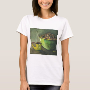T-shirt Steaming Morning Cup Cup of Coffee Bowl Coffee Bea