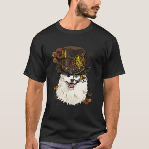 T-shirt Steampunk American Eskimo Chien Steampunk Amateurs