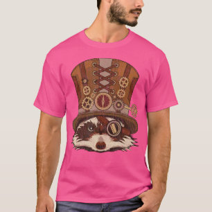 T-shirt Steampunk Animaux Raccoon Art