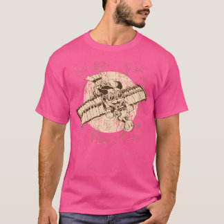 T-shirt Steampunk Art Avion Chien Mécanique Imaginaire Sci