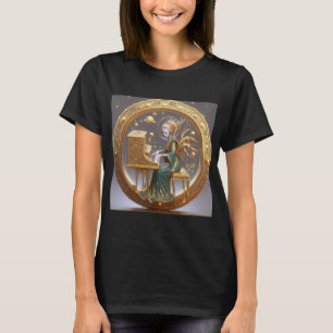 T-shirt Steampunk Beau Alien spatial Jouer Piano