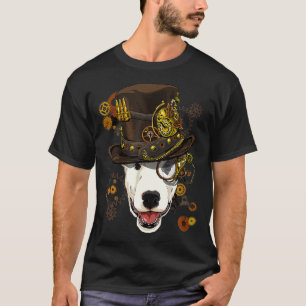 T-shirt Steampunk Bull Terrier Chien Steampunk Amateurs