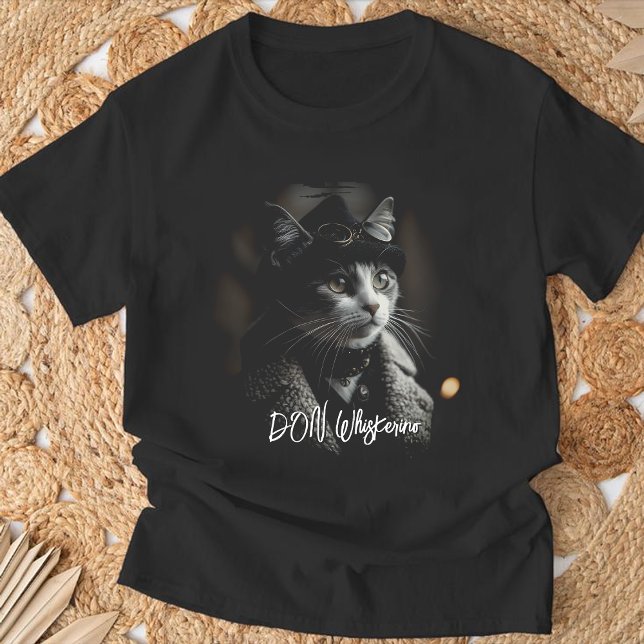 T-shirt Steampunk Cat T-Shirt: "DON Whiskonve" Victorian (Créateur téléchargé)