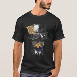 T-shirt Steampunk Chat En Soudage Goggles Idée Pour Femmes