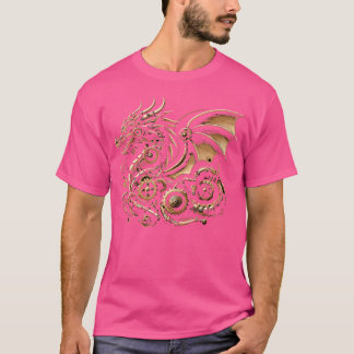 T-shirt Steampunk Dragon Art Gears Graphisme Design Artwor