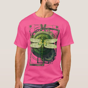 T-shirt Steampunk Dragonfly Victorian Art Mechanical Steam