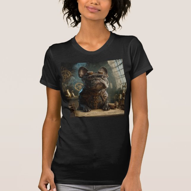 T-shirt Steampunk Frenchie (Édition 1) - Coupe ajustée pou (Devant)
