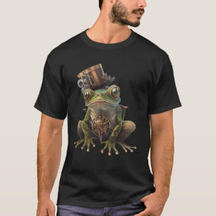 T-shirt Steampunk Frog Cylinder Rétro Scifi Mécanique Gea