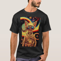 Steampunk futuriste robot scifi cat vintage rétro