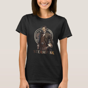 T-shirt Steampunk Gentleman Retro Scifi Mechanical Gear Co