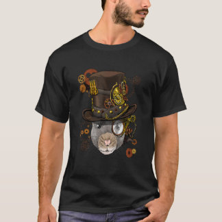 T-shirt Steampunk Gothic Rat Mouse Mechanical Animal Face