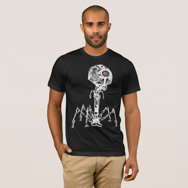 T-shirt Steampunk_Phage dans la couleur vivante (Devant entier)