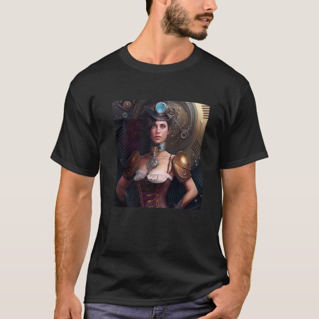 T-shirt Steampunk Sci Fi character  1 (Devant)