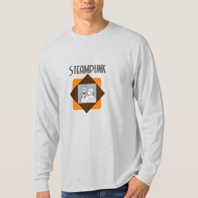 T-shirt Steampunk Smartphone Science-Fiction nom (Devant)